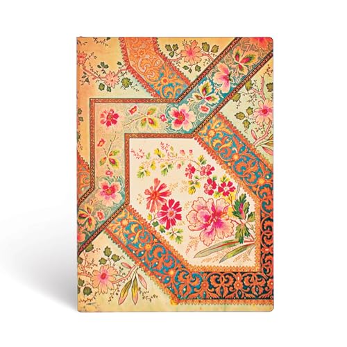 Paperblanks - Blumenpracht Bukett auf Elfenbein - Notizbuch Midi Flexi Liniert - 176 Seiten von Paperblanks