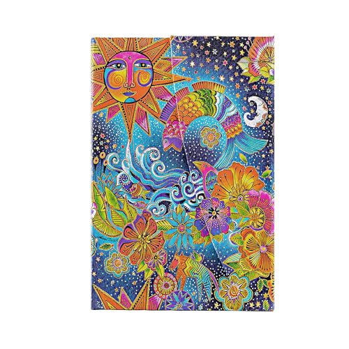 Paperblanks - Celestial Magic - Whimsical Creations - Mini - Unlined - Wrap - 85 Gsm von Paperblanks
