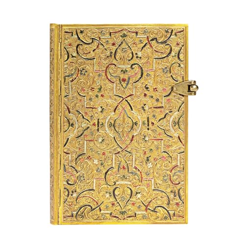 Paperblanks Gold Inlay Mini Li, Mini (140 x 100): Lined Mini von Paperblanks