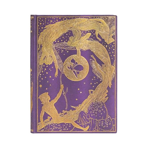Paperblanks Violet Fairy Lang's Fairy Books Hardcover MIDI Lined Elastic Band Closure 144 Pg 120 GSM von Paperblanks