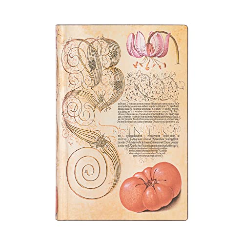 Paperblanks - Lily & Tomato - Mira Botanica - Flexi - Mini - Lined - 80 Gsm: Flexi softcover, 80 gsm, ribbon marker, memento pouch, book edge printing von Paperblanks