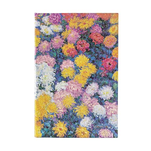 Paperblanks - Monet’s Chrysanthemums - Monet’s Chrysanthemums - Midi - Unlined - Elastic Band - 120 Gsm (Monet's Chrysanthemums) von Paperblanks