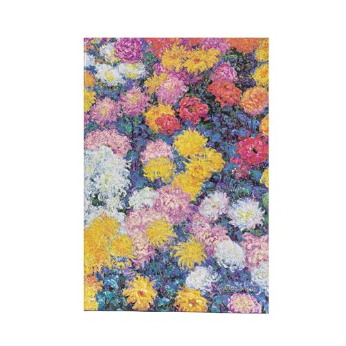 Paperblanks - Monet’s Chrysanthemums - Monet’s Chrysanthemums - Mini - Unlined - Elastic Band - 85 Gsm (Monet's Chrysanthemums) von Paperblanks