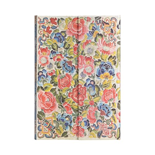 Pear Garden (Peking Opera Embroidery) Mini Lined Hardcover Journal: Hardcover, Wrap Closure, 85 gsm, ribbon marker, memento pouch von Paperblanks