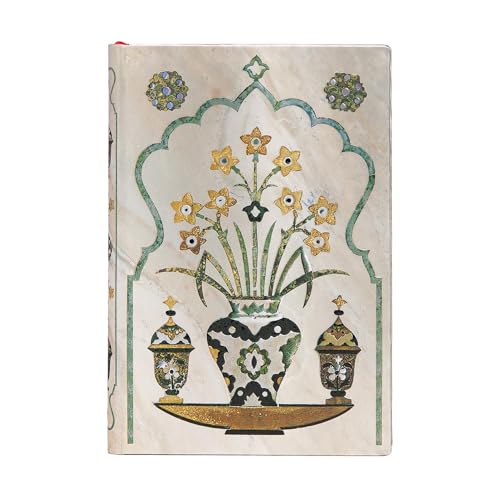 Hardcover Notizbuch Shah Mini Liniert (Taj Mahal Flowers) von Paperblanks