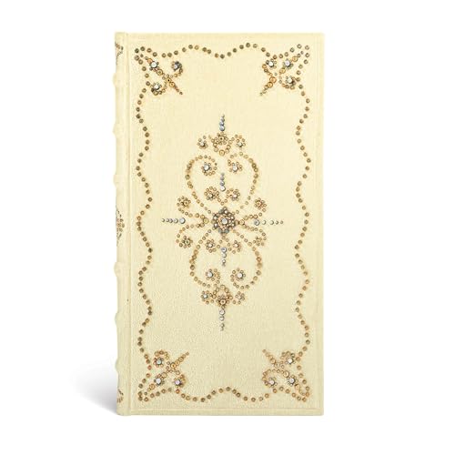 Schimmernde Freuden Buttercreme - Notizbuch Schlank Liniert - Paperblanks, Slim (180 x 95) von Paperblanks