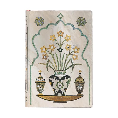 Shah Mini Unlined Hardcover Journal (Taj Mahal Flowers) von Paperblanks