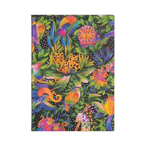 Softcover Notizbuch Jungle Song Midi Liniert (Whimsical Creations) von Paperblanks