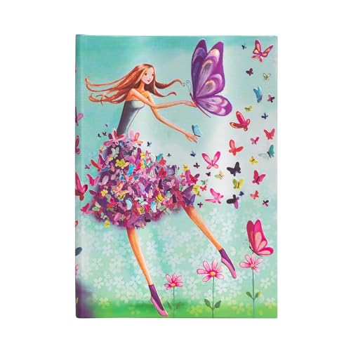 Summer Butterflies Lined Hardcover Journal: Hardcover, 120 gsm, ribbon marker, pouch, elastic closure (Mila Marquis Collection) von Paperblanks