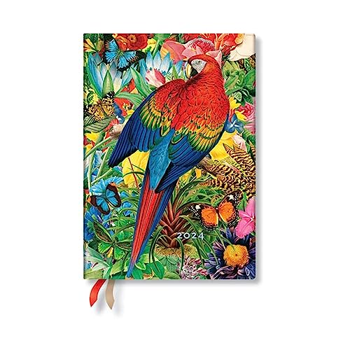 Tropical Garden (Nature Montages) Midi Verso 12-month Dayplanner 2024 von Paperblanks