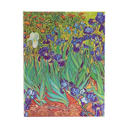Van Gogh’s Irises Ultra 18-month Vertical Hardback Dayplanner 2025 (Elastic Band Closure) von Paperblanks