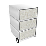PAPERFLOW Rollcontainer easyBox 3 horizontale Schubladen 642x390x436mm PERSO DAUNE von Paperflow