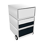 PAPERFLOW Rollcontainer easyBox 3 horizontale Schubladen 642x390x436mm PERSO FARBBLOCK von Paperflow