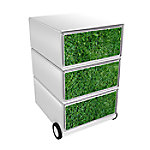PAPERFLOW Rollcontainer easyBox 3 horizontale Schubladen 642x390x436mm PERSO GOLF von Paperflow