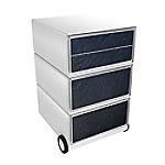PAPERFLOW Rollcontainer easyBox 4 horizontale Schubladen 642x390x436mm PERSO BESCHICHTET von Paperflow