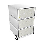 PAPERFLOW Rollcontainer easyBox 4 horizontale Schubladen 642x390x436mm PERSO PAPIERFASER von Paperflow