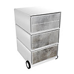 PAPERFLOW Rollcontainer easyBox 4 horizontale Schubladen 642x390x436mm PERSO RISS von Paperflow