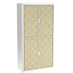 PAPERFLOW easyOffice 2M Rollladenschrank 2040x1100x415mm PERSO ART DECO - AUFGEHENDE SONNE von Paperflow