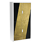 PAPERFLOW easyOffice 2M Rollladenschrank 2040x1100x415mm PERSO DIAGONALE von Paperflow