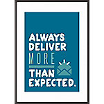 Paperflow Wandbild "Always deliver more than expected" 210 x 297 mm von Paperflow