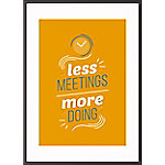 Paperflow Wandbild "Less meetings more doing" 500 x 700 mm von Paperflow