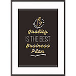 Paperflow Wandbild "Quality is the best business plan" 210 x 297 mm von Paperflow