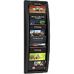 Paperflow wandmontierbarer Prospektständer Polystyrol 227 x 95 x 650mm DIN A5 Schwarz von Paperflow