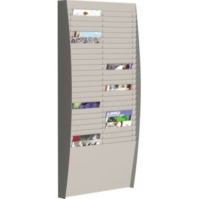 Wand-Sortiertafel V 50F A4V2X25.02 DIN A4 grau von Paperflow