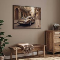 Porsche Elfer Poster/Oldtimer Premium Ap3103 Car Art Wandbild Wandbilder von PapergramArt