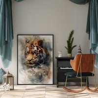 Tiger Portrait Von Rauch/Poster Premium Ap3174 Animal Art Wandbild Wandbilder Tiger Portrait Von Rauch/Poster Premium Ap3174 Animal Art Wandbild Wandbilder von PapergramArt