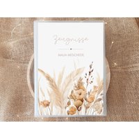 Personalisierte Zeugnismappe Pampasgras Pastell Wildblumen Mit Name, Boho Beige Geschenk Einschulung Mädchen, Dokumentenmappe Schulanfang Personalisierte Zeugnismappe Pampasgras Pastell Wildblumen Mit Name, Boho Beige Geschenk Einschulung Mädchen, Dokumentenmappe Schulanfang von PaperlaneByEssi