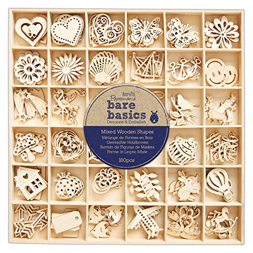 Papermania PMA 174551 Embellishments, Holz, Naturel von Papermania