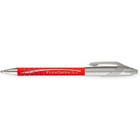 PaperMate Kugelschreiber FlexGrip Elite rot/grau, Schreibfarbe: rot, 1 St. von Papermate