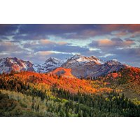 Papermoon Fototapete "GEBIRGE-HERBST NATUR ALPEN LANDSCHAFT WALD BÄUME BERGE" Papermoon Fototapete "GEBIRGE-HERBST NATUR ALPEN LANDSCHAFT WALD BÄUME BERGE" von Papermoon