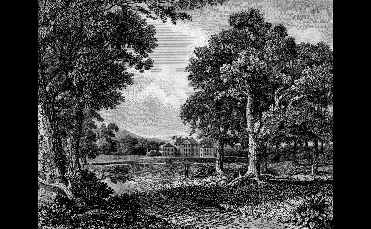 Papermoon Fototapete Gemälde Schwarz & Weiß von Papermoon