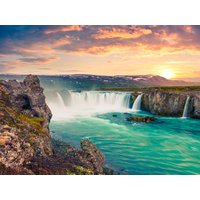 Papermoon Fototapete "Godafoss Waterfall Iceland" von Papermoon