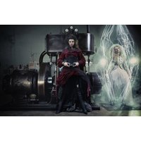 Papermoon Fototapete "LABOR-FRAUEN FANTASIE SURREAL TRAUM KUNST MASCHINE XXL" von Papermoon