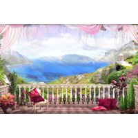 Papermoon Fototapete "LANDSCHAFT-SEE MEER BERGE GEBIRGE STRAND POSTER XXL" Papermoon Fototapete "LANDSCHAFT-SEE MEER BERGE GEBIRGE STRAND POSTER XXL" von Papermoon