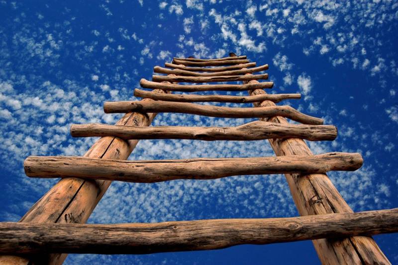 Papermoon Fototapete Leiter in Himmel Papermoon Fototapete Leiter in Himmel von Papermoon