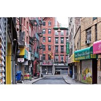 Papermoon Fototapete "MANHATTAN-NEW YORK CHINATOWN GASSE ALT STADT ZIEGEL XXL" von Papermoon