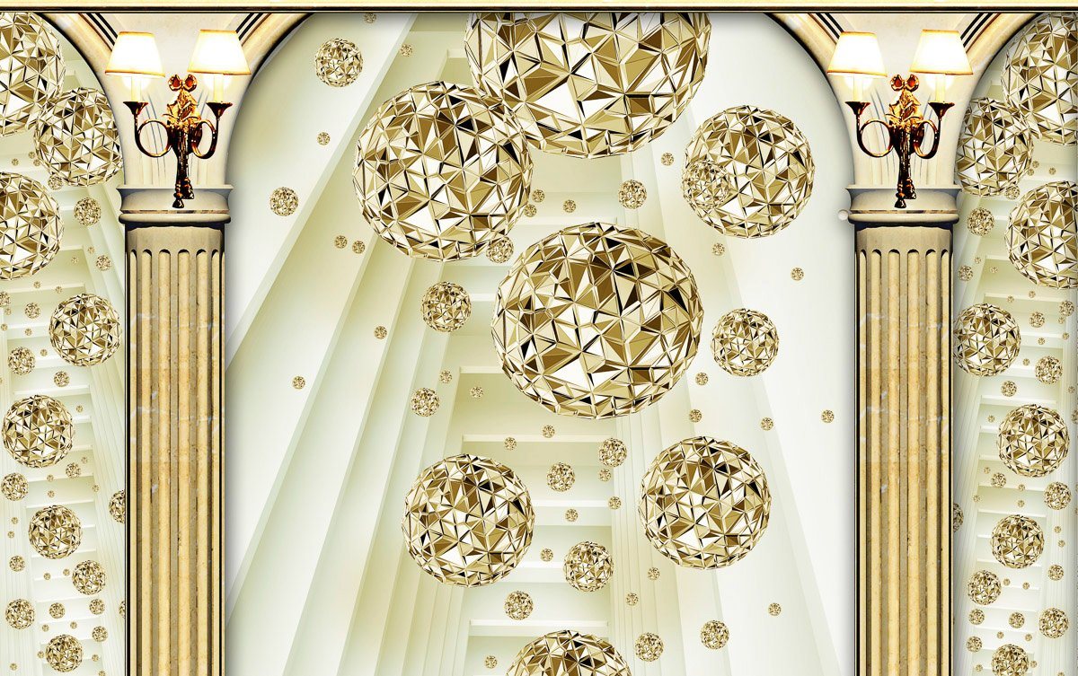 Papermoon Fototapete Muster mit Blumen von Papermoon