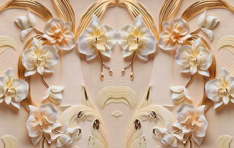 Papermoon Fototapete Muster mit Blumen von Papermoon