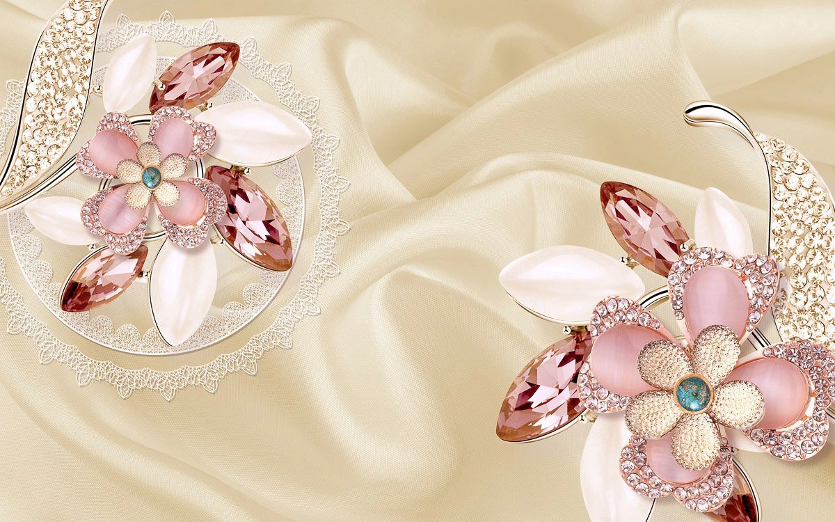 Papermoon Fototapete Muster mit Blumen von Papermoon