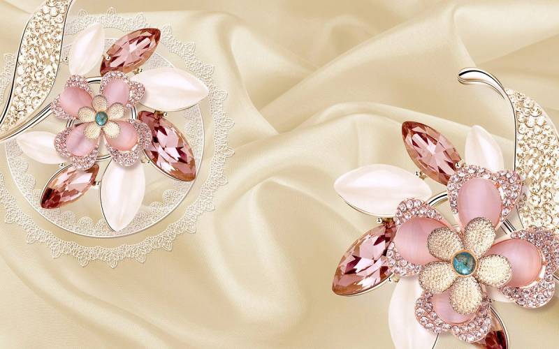 Papermoon Fototapete Muster mit Blumen von Papermoon