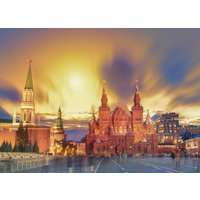 Papermoon Fototapete "Red Square Sunset Moscow" von Papermoon