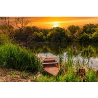 Papermoon Fototapete "STRAND-SEE BOOT WALD SONNENUNTERGANG BÄUME FLUSS IDYLLE" Papermoon Fototapete "STRAND-SEE BOOT WALD SONNENUNTERGANG BÄUME FLUSS IDYLLE" von Papermoon