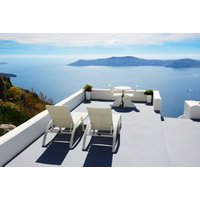 Papermoon Fototapete "Sea View Terrace in Santorini" glatt Papermoon Fototapete "Sea View Terrace in Santorini" glatt von Papermoon