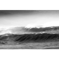Papermoon Fototapete "Wellen schwarz & weiß" von Papermoon
