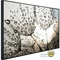 Papermoon Infrarotheizung "Löwenzahnsamen Tropfen" sehr angenehme Strahlungswärme von Papermoon