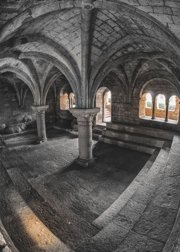 Papermoon Leinwandbild "Le cloitre" von Marc Pelissier, 250 g/m² Galeriedruck, Auf Holzkeilrahmen, brillante UV-beständige Farben, Made in Germany Papermoon Leinwandbild "Le cloitre" von Marc Pelissier, 250 g/m² Galeriedruck, Auf Holzkeilrahmen, brillante UV-beständige Farben, Made in Germany von Papermoon